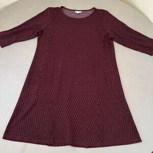 J. Jill Burgundy Mini Dress